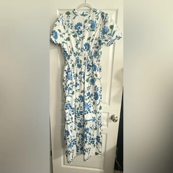 Samara Floral Belraj Poplin Maxi Dress by Sugarlips - Picture 3 of 7